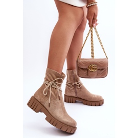 Botines Mujer Ante Beige Lineanor 7