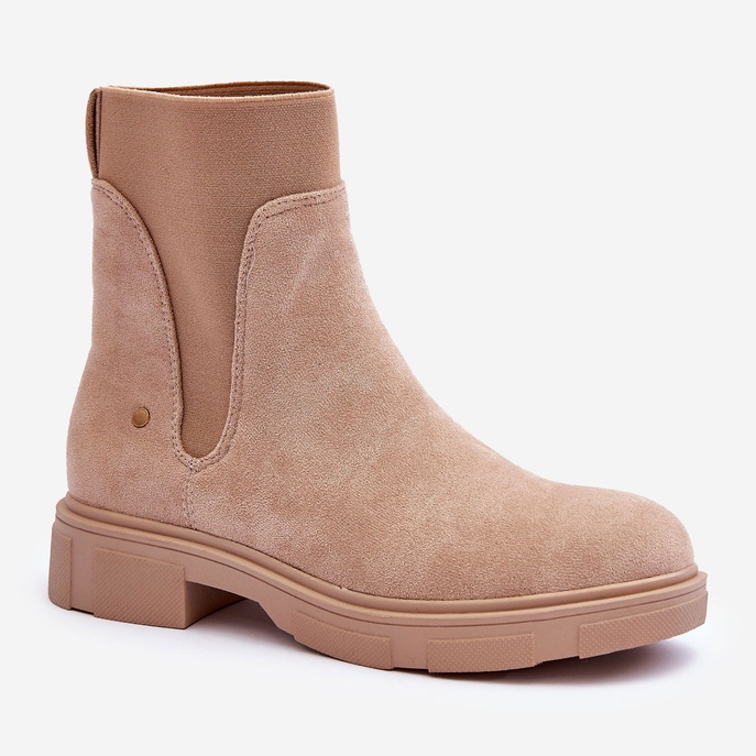 Botas Jodhpur Mujer Ante Beige Tannaz 1