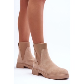 Botas Jodhpur Mujer Ante Beige Tannaz 6