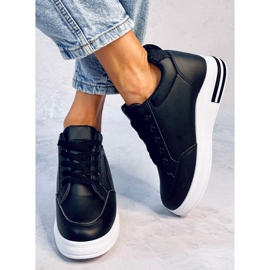 Zapatillas Cheeve negras con cuña negro 2