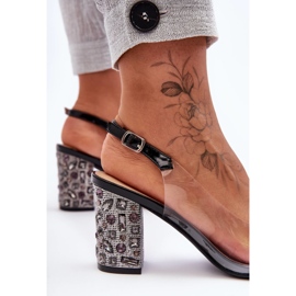 Sandalias Tacón Negro Estilo Transparente S.Barski MR1037-17 4