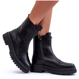 Botas Mujer Piel Cremallera Clorike Negro 7