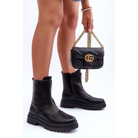 Botas Mujer Piel Cremallera Clorike Negro 5