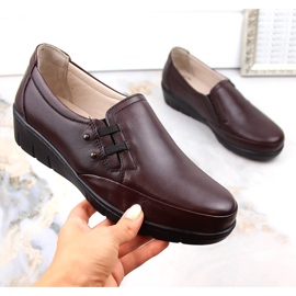 Zapatos mujer cómodos piel con elástico T.Sokolski J304 rojo 5