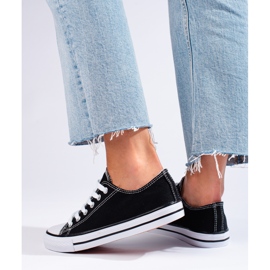 Deportivas clásicas de mujer Shelovet negras negro 3