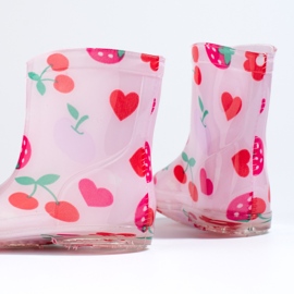 Botas de agua niña Shelovet fruit rosa rosado 3