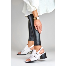 La.Fi Sandalias blancas con tachuelas blanco 3