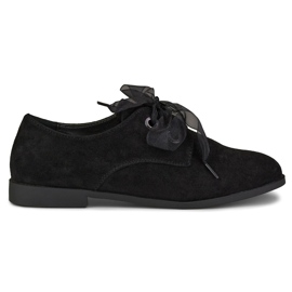 La.Fi Zapatos elegantes de ante negro 5