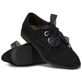 La.Fi Zapatos elegantes de ante negro 7