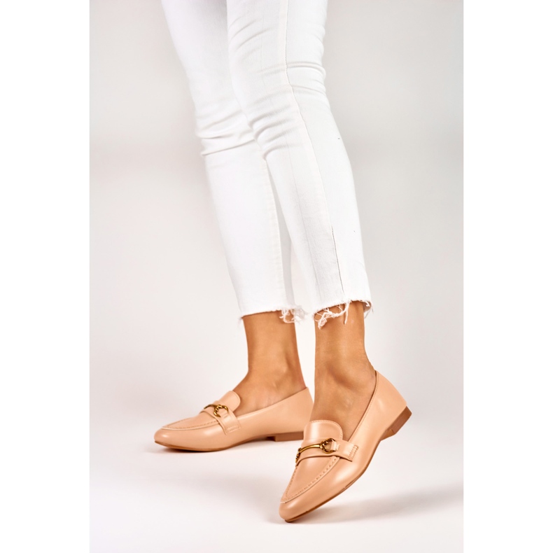 Zapatos mujer beige elegantes 2