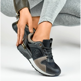 Zapatillas de moda Jersy negras negro 6