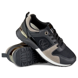 Zapatillas de moda Jersy negras negro 5