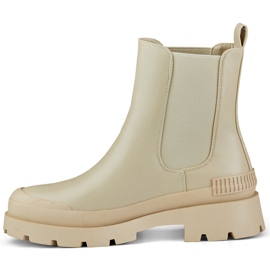 Botas beige de mujer con suela beige 5