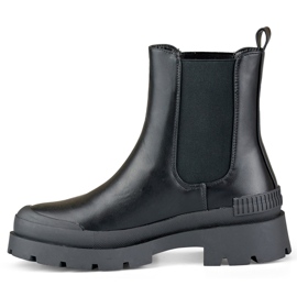 Botas negras de mujer con suela negra negro 5