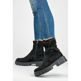Botas negras de mujer con pala elástica negro 7