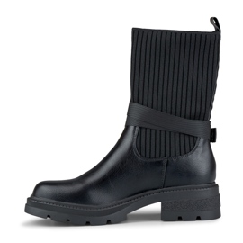 Botas negras con parte superior flexible negro 5