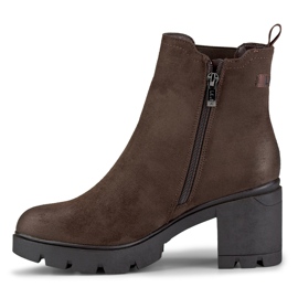 Botas de mujer clásicas de ante Adeline marrón 2