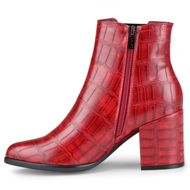 Botas rojas de Blaise en ecopiel rojo 1