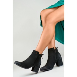 Botines de mujer en ante negro de Charlotte 5