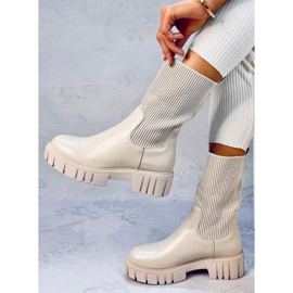 Botas calcetín superior Farrell Beige 5