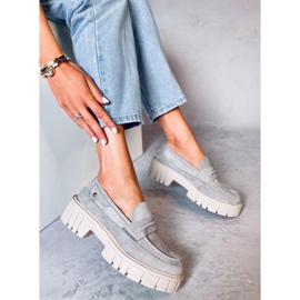 Mocasines con plataforma de Chandra L.GREY gris 5