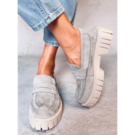 Mocasines con plataforma de Chandra L.GREY gris 2