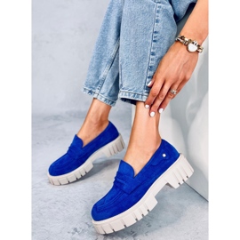 Mocasín plataforma Chandra Azul 2