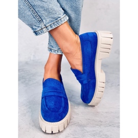 Mocasín plataforma Chandra Azul 4