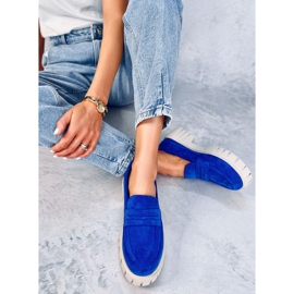 Mocasín plataforma Chandra Azul 5