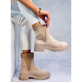 Botas Chelsea de mujer Mead Caqui beige 4