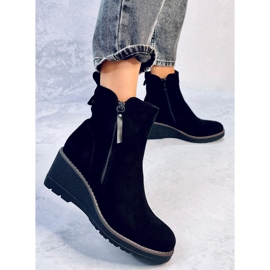 Botas de cuña negras Meyer negro 3