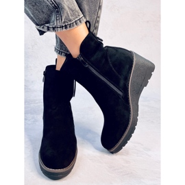 Botas de cuña negras Meyer negro 4