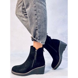 Botas de cuña negras Meyer negro 2