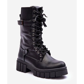 Botas Altas Mujer Piel Workers Negro Madit 1 Botas Altas Mujer Piel Workers Negro Madit 1