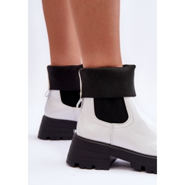 Botas Jodhpur Mujer Lacadas Pavo Blanco 5