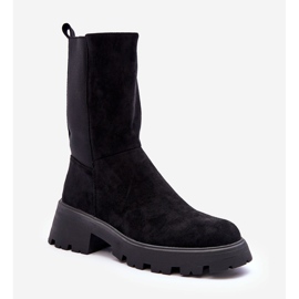 Botas Mujer Ante Tacón Plano Negro Altandros 1 Botas Mujer Ante Tacón Plano Negro Altandros 1