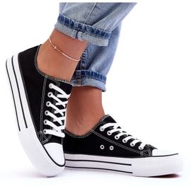 FB3 Zapatillas Clásicas De Plataforma Baja Negro Jazlyn 11
