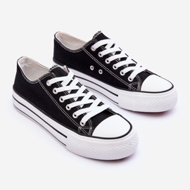 FB3 Zapatillas Clásicas De Plataforma Baja Negro Jazlyn 3