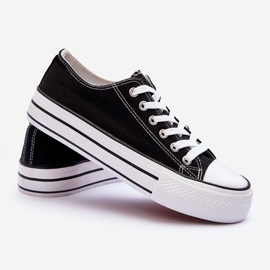 FB3 Zapatillas Clásicas De Plataforma Baja Negro Jazlyn 4