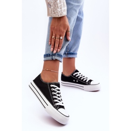 FB3 Zapatillas Clásicas De Plataforma Baja Negro Jazlyn 6
