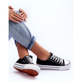 FB3 Zapatillas Clásicas De Plataforma Baja Negro Jazlyn 10