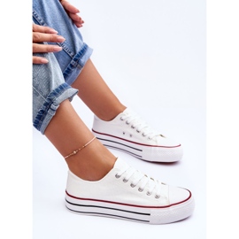 FB3 Zapatillas Clásicas De Plataforma Baja Blanco Jazlyn 8