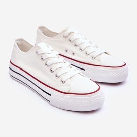 FB3 Zapatillas Clásicas De Plataforma Baja Blanco Jazlyn 2