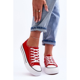 FB3 Zapatillas Clásicas De Plataforma Baja Rojo Jazlyn 5