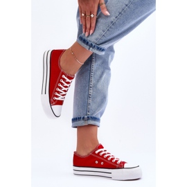 FB3 Zapatillas Clásicas De Plataforma Baja Rojo Jazlyn 4