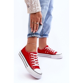 FB3 Zapatillas Clásicas De Plataforma Baja Rojo Jazlyn 3