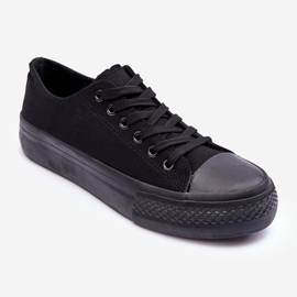 FB3 Zapatillas Clásicas De Plataforma Baja Negro Jazlyn 2