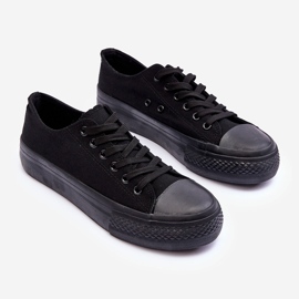 FB3 Zapatillas Clásicas De Plataforma Baja Negro Jazlyn 3