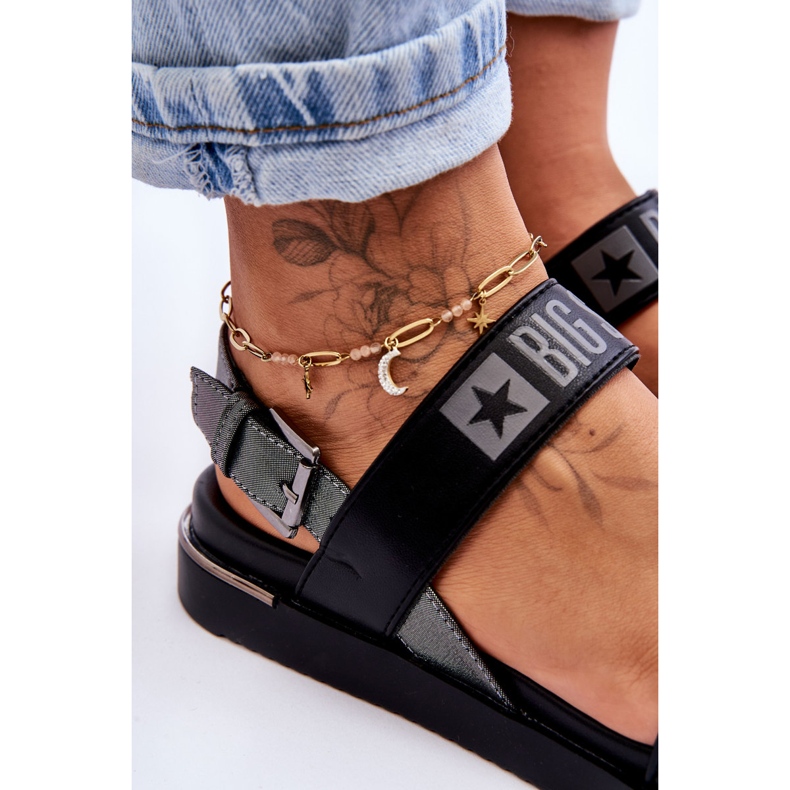 Sandalias Planas Mujer Big Star LL274938 Negro 3