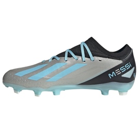 Botas de fútbol Adidas X Crazyfast Messi.3 Fg M IE4078 plata tonos de gris 1